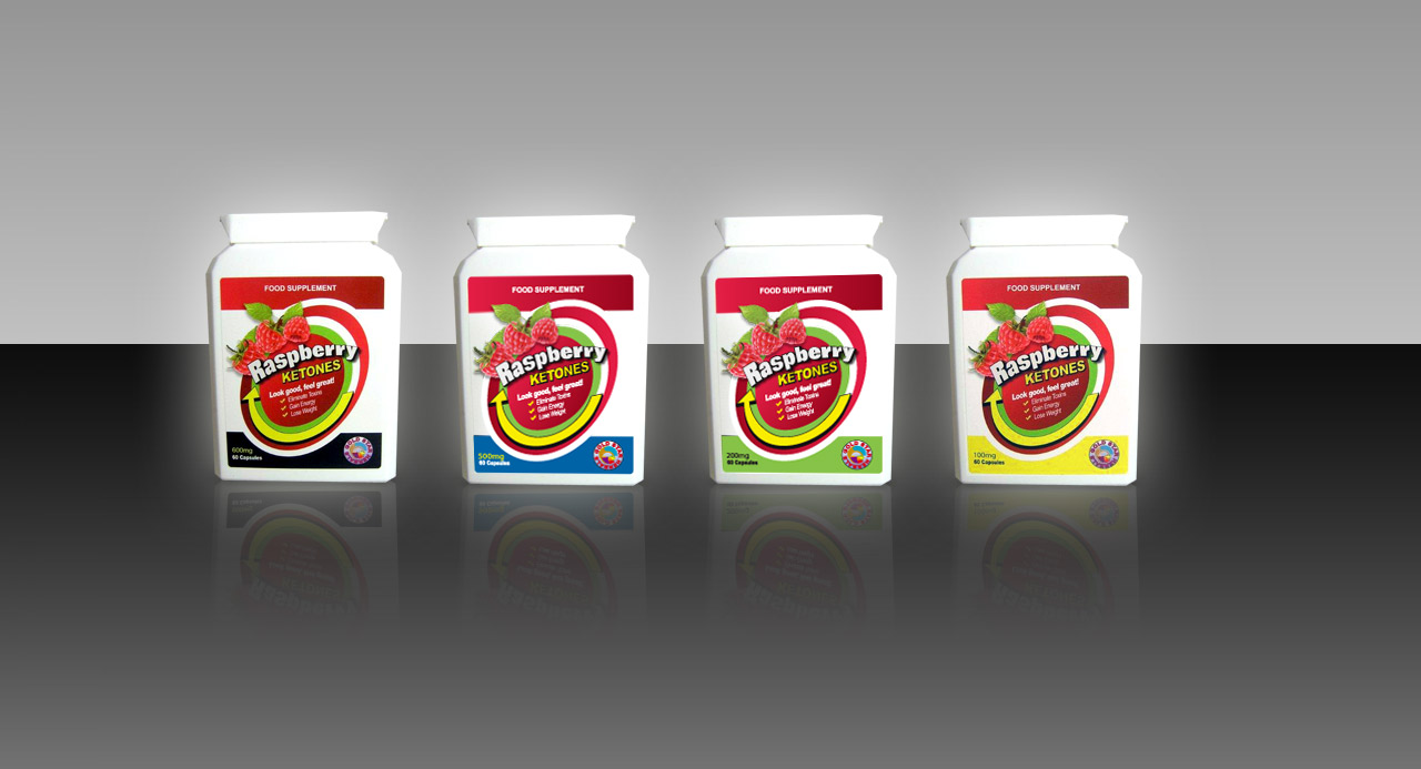 Raspberry Ketones Label Design