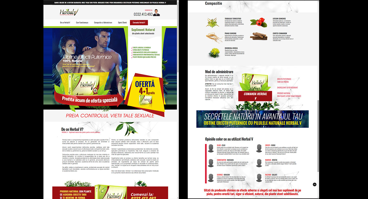 HerbalV Web design