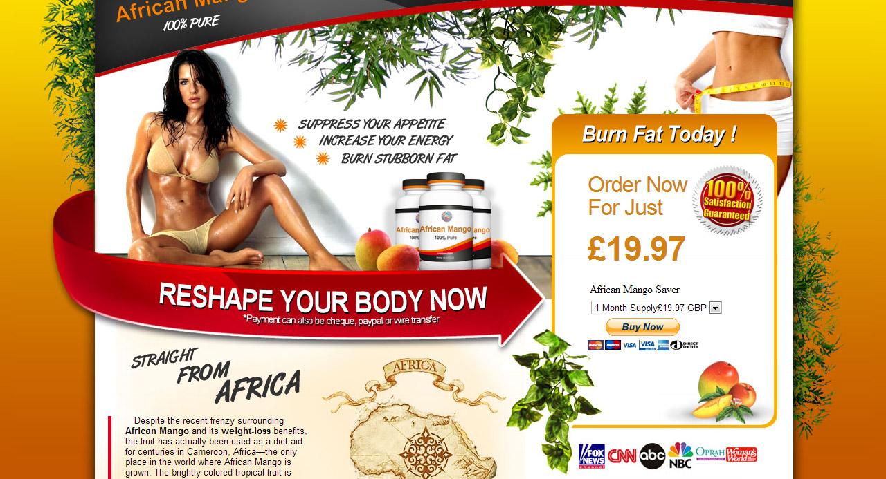 African Mango Microsite Design