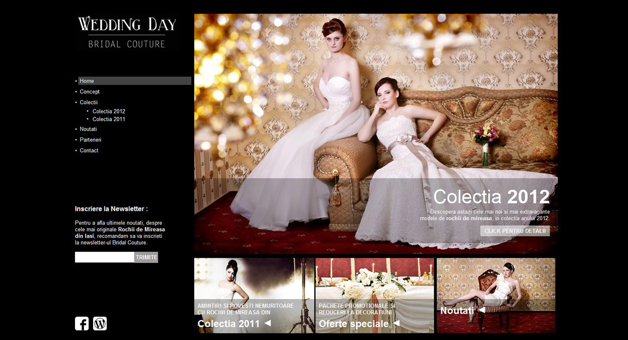 Wedding Dreses Webdesign